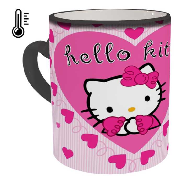 ماگ حرارتی مدل دسته قلبی طرح کیتی کد 18