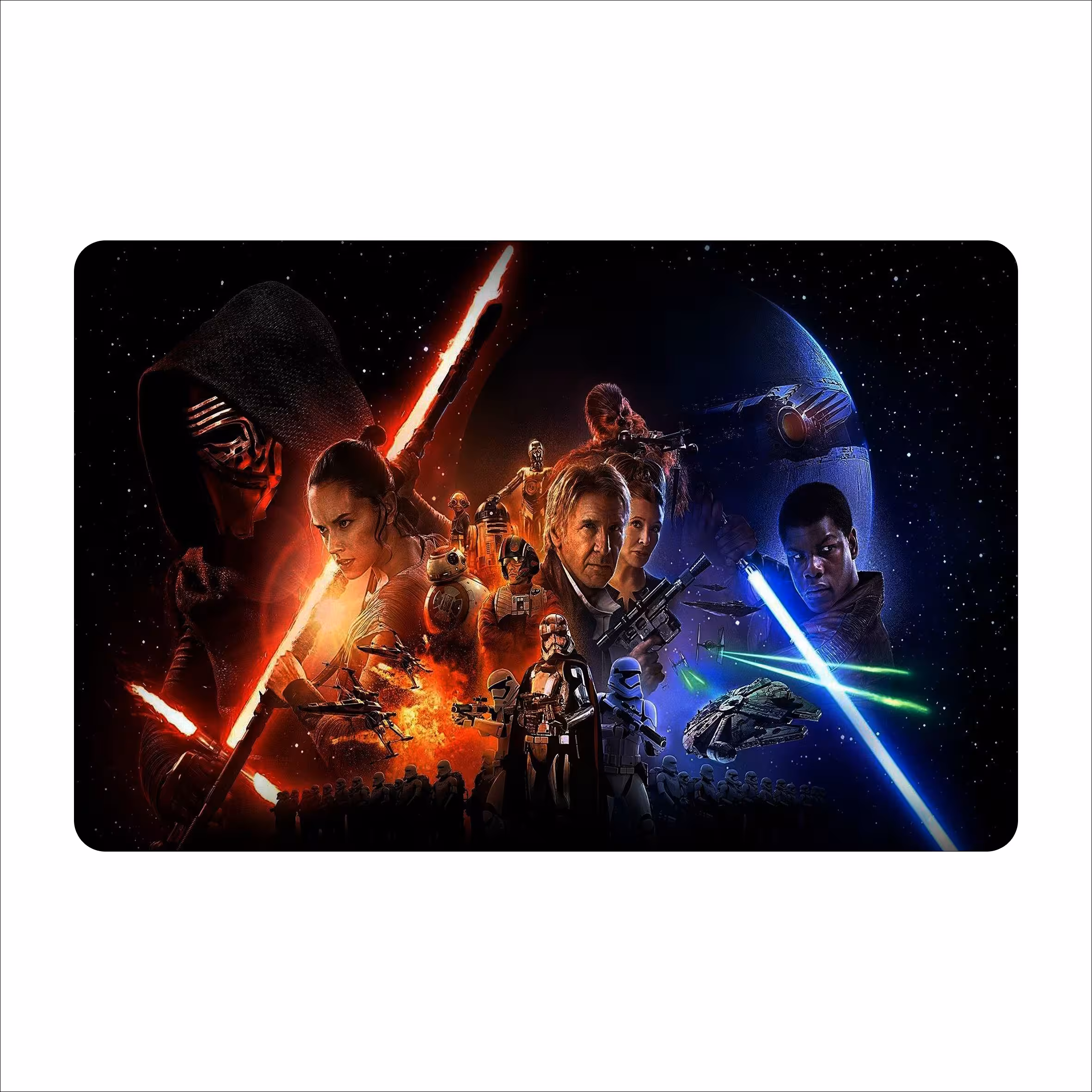 ماوس پد طرح جنگ ستارگان-star wars مدل mpb619