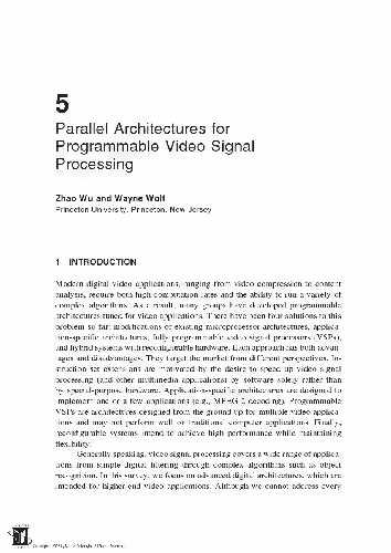 خرید و دانلود نسخه کامل کتاب Parallel Architectures for Programmable Video Signal Processing