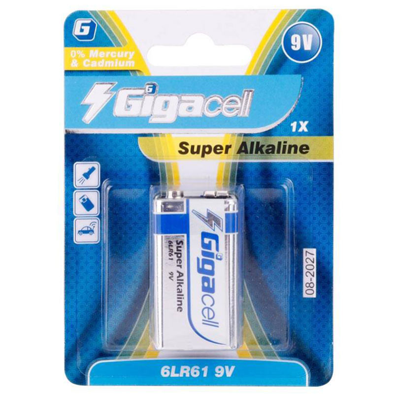 باتری کتابی Gigacell Super Alkaline 6RL61 9V