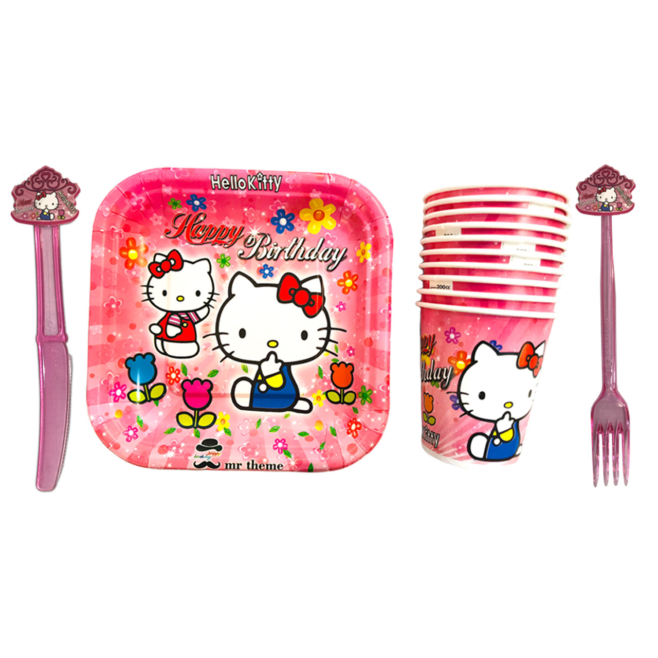 مجموعه 40 عددی تم تولد مستر تم طرح کیتی پلاس