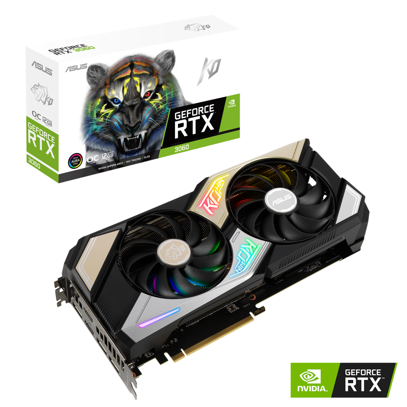کارت گرافیک  ایسوس مدل ‎ KO-RTX3060-O12G-V2-GAMINGحافظه 12 گیگابایت