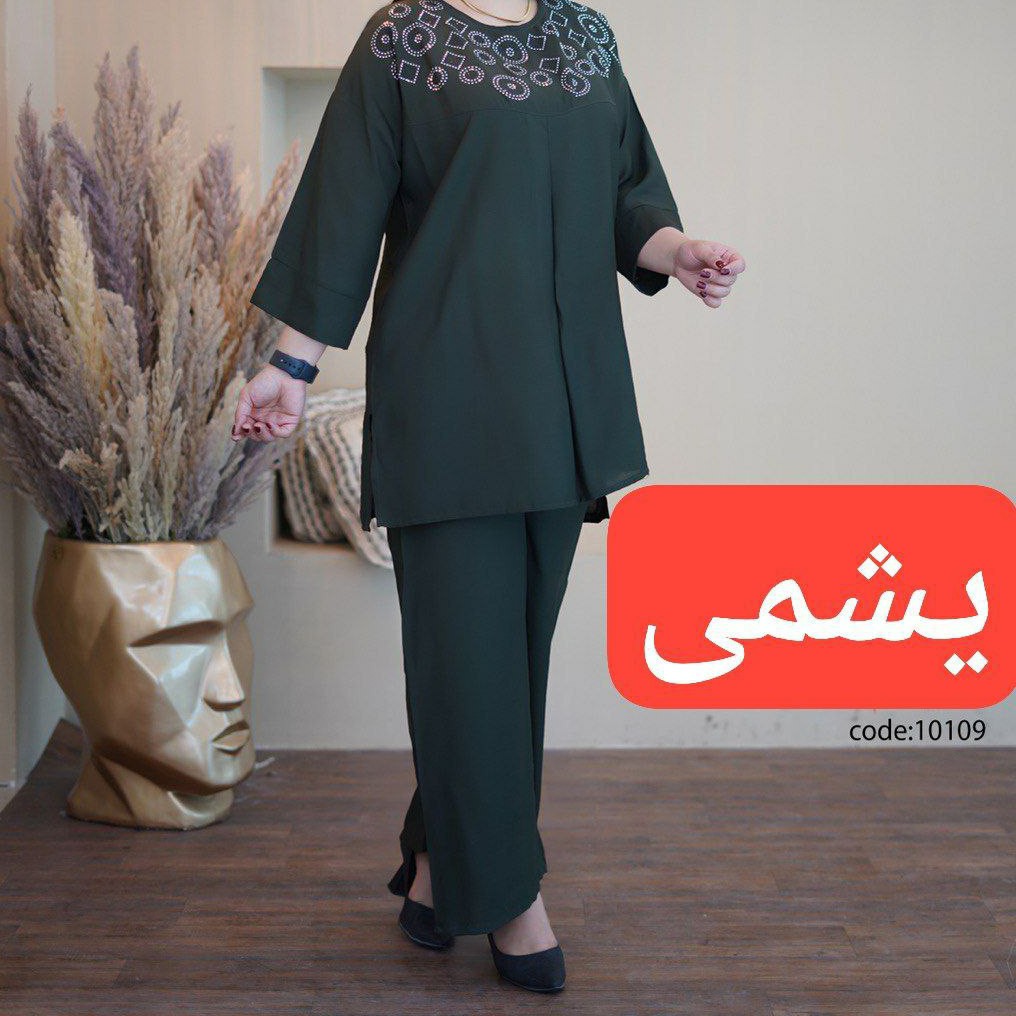 تونیک شلوار زنانه جنس بابوس از سایز 38 تا46