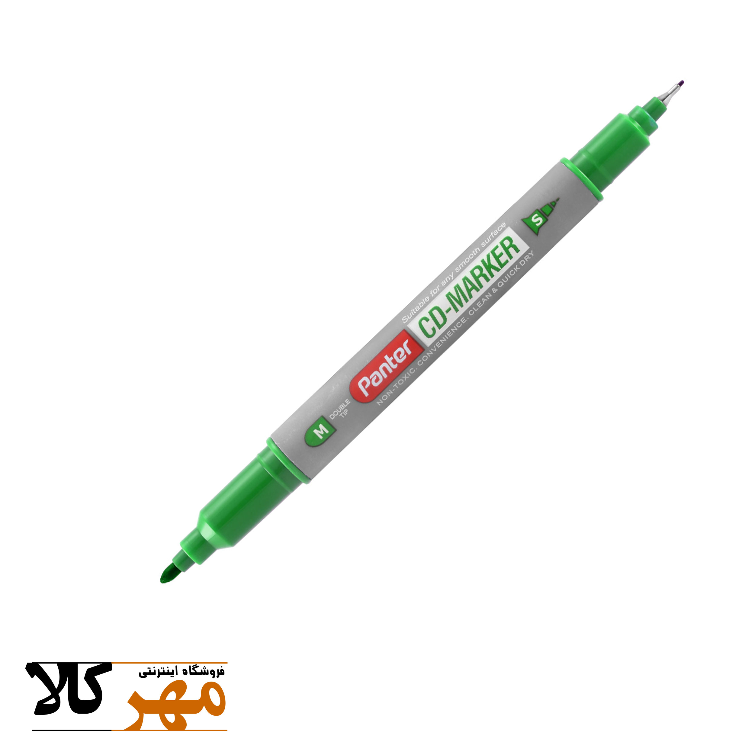 ماژیک cd panter دو سر سبز