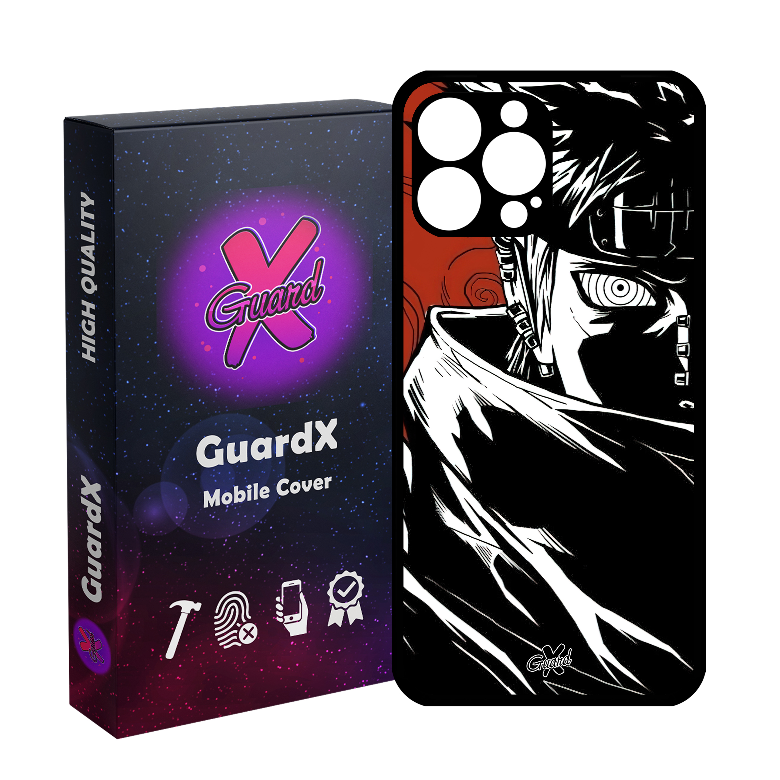 کاور گارد ایکس طرح Pain Anime مدل Glass10551 مناسب برای گوشی موبایل اپل iPhone 12 Pro Max