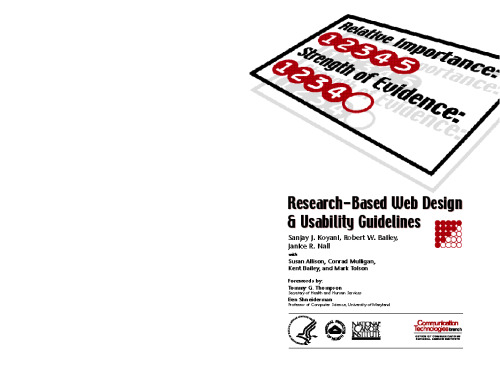 خرید و دانلود نسخه کامل کتاب Research-Based Web Design & Usability Guidelines