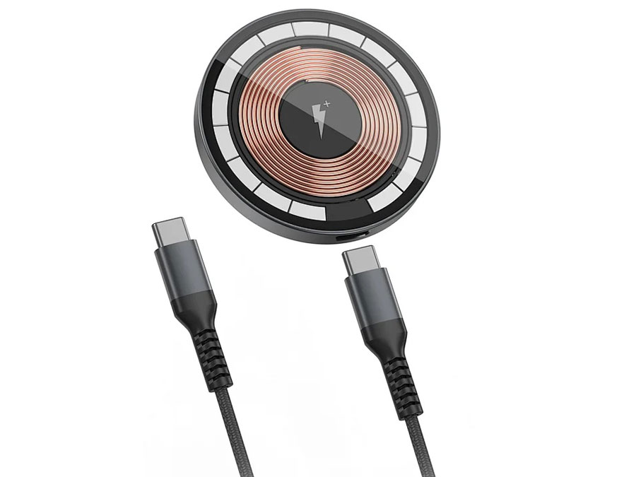 شارژر وایرلس مگ سیف 15 وات ویوو WiWU wireless charger M17