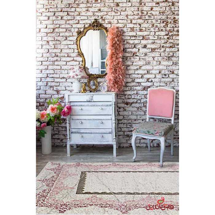 فرش  ماشینی ساوین کد 1505 صورتی