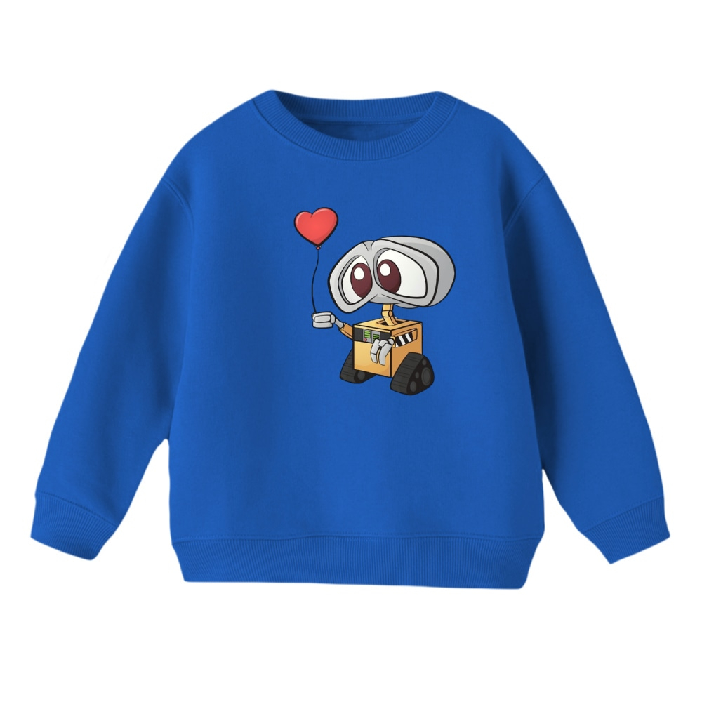 سویشرت بچگانه مدل والی و قلب رنگ آبی