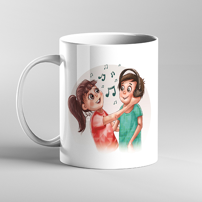 ماگ طرح عاشقانه کد 6446