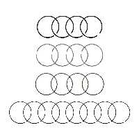 رینگ پیستون موتور 0.25 ام وی ام 550