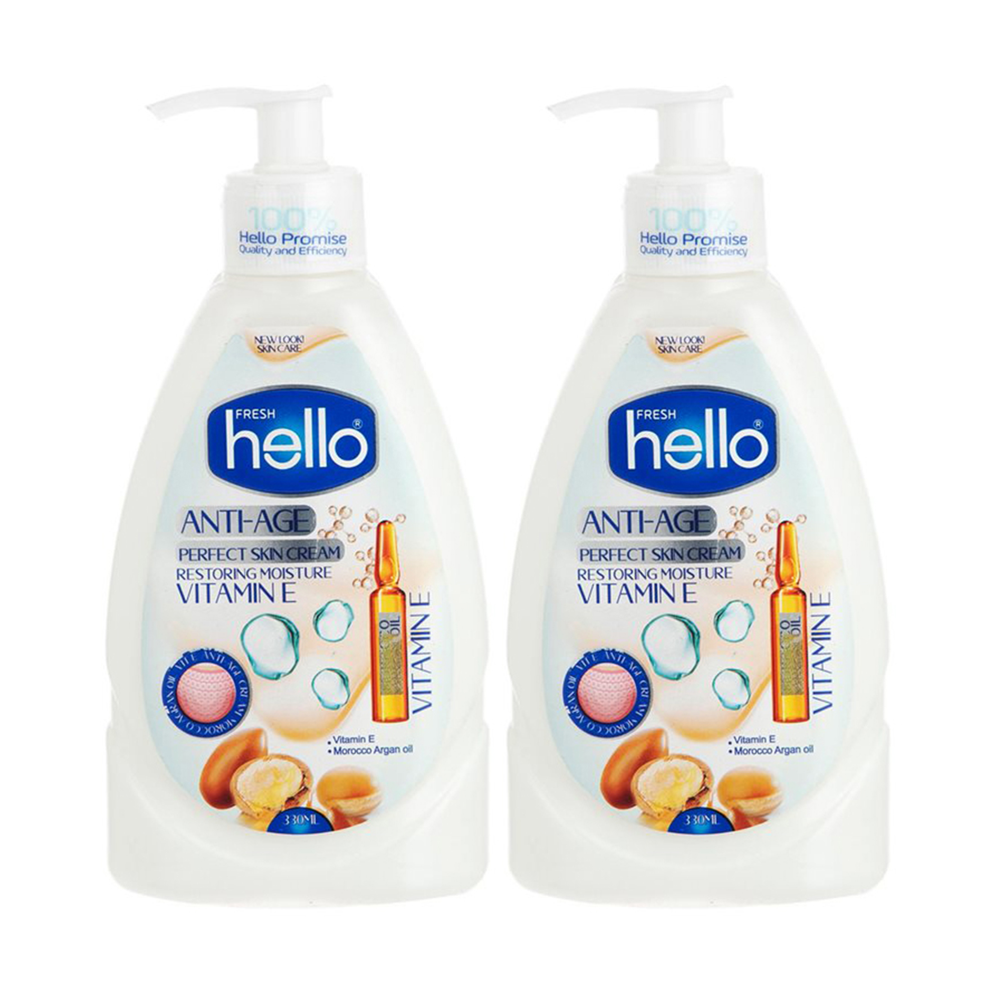 کرم مرطوب کننده هلو فرش مدل آرگان حجم 330 میلی لیتر مجموعه 2 عددی