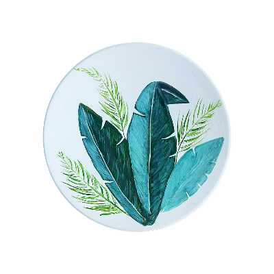 بشقاب دیوارکوب سفالی طرح توکان کد D105-A مجموعه 2 عددی