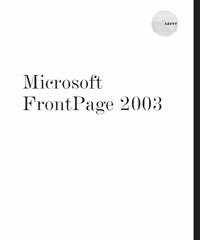 خرید و دانلود نسخه کامل کتاب Microsoft FrontPage 2003 Savvy