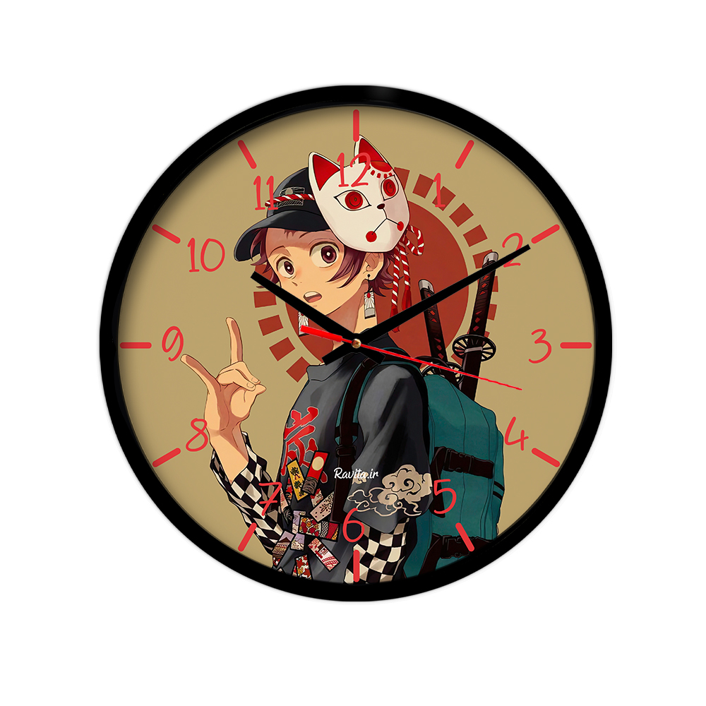 ساعت‌ دیواری رومیزی راویتا طرح تانجیرو کامادو کد 3480