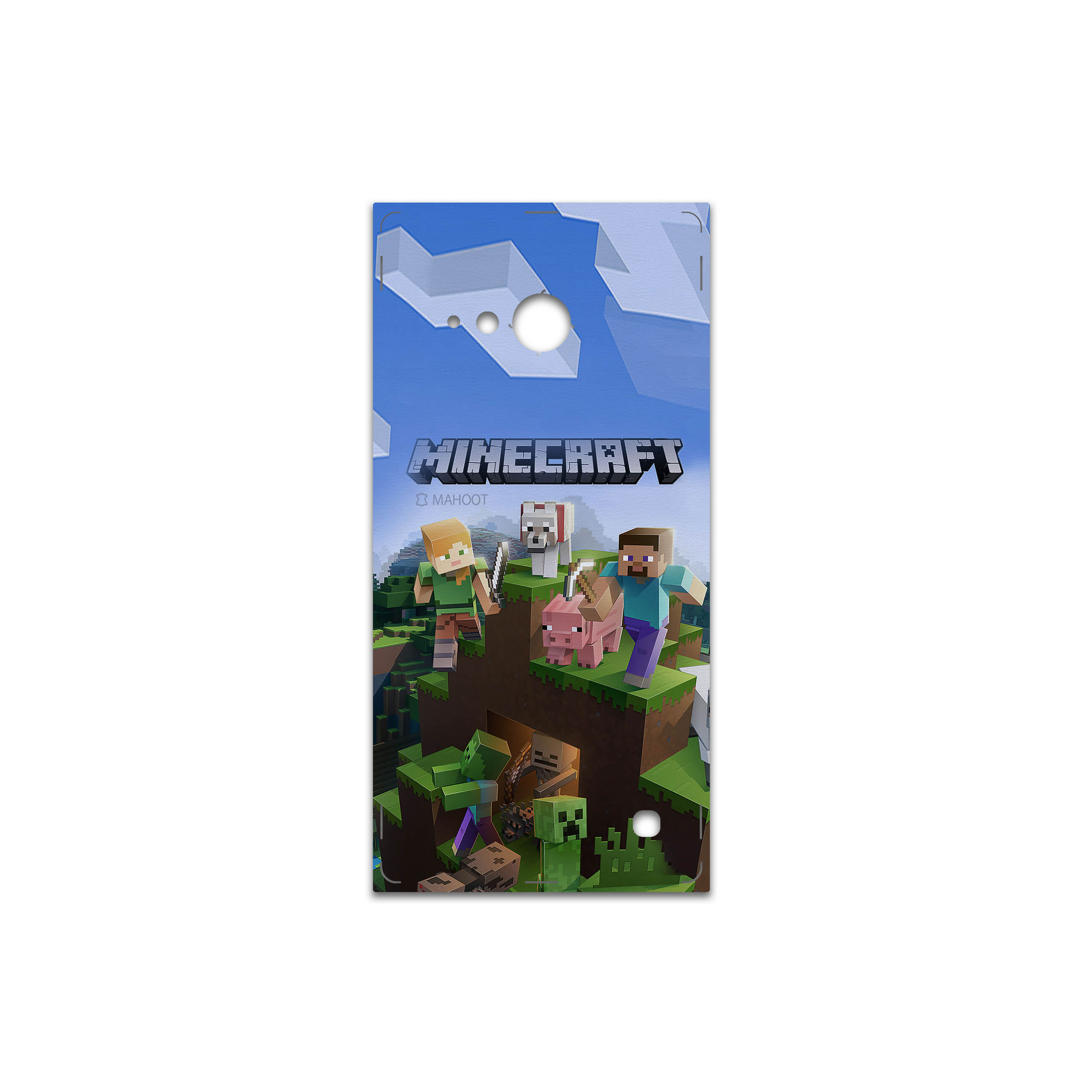 برچسب پوششی ماهوت مدل Minecraft-Game مناسب برای گوشی موبایل نوکیا Lumia 730