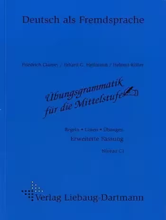 Ubungsgammatik fur die Mittelstufe Verlag Liebaug-Dartmann دستور زبان برای سطح متوسط ​​