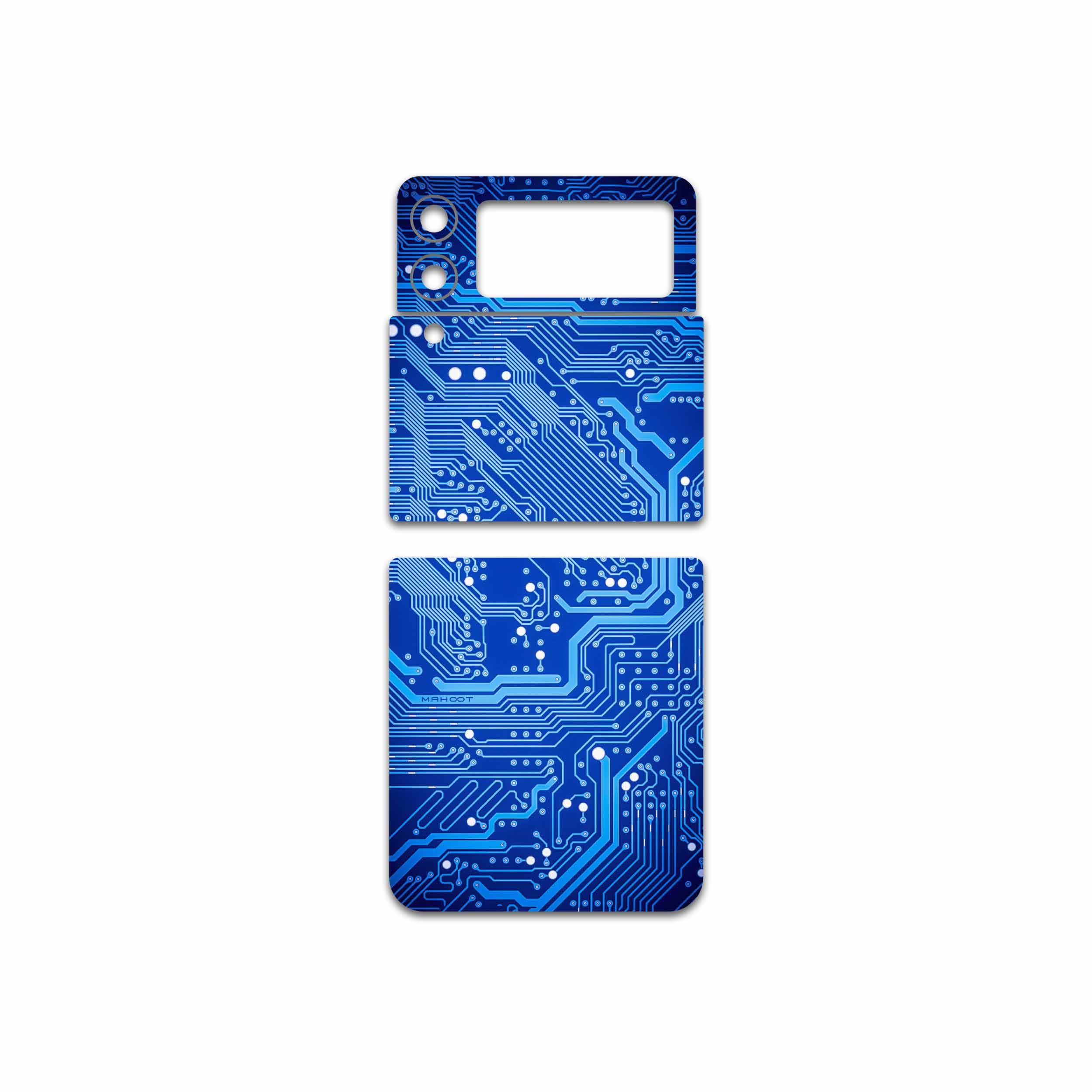 برچسب پوششی ماهوت مدل Blue-Printed-Circuit-Board مناسب برای گوشی موبایل سامسونگ Galaxy Z Flip3 5G