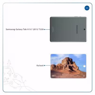 برچسب پوششی ماهوت مدل Kaloot مناسب برای تبلت سامسونگ Galaxy Tab A 9.7 2015 T550