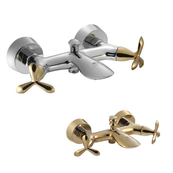 شیر حمام درخشان مدل آنتیک