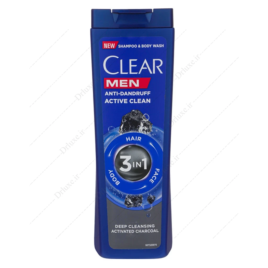 شامپو 3 در 1 Active Clean کلیر مناسب آقایان