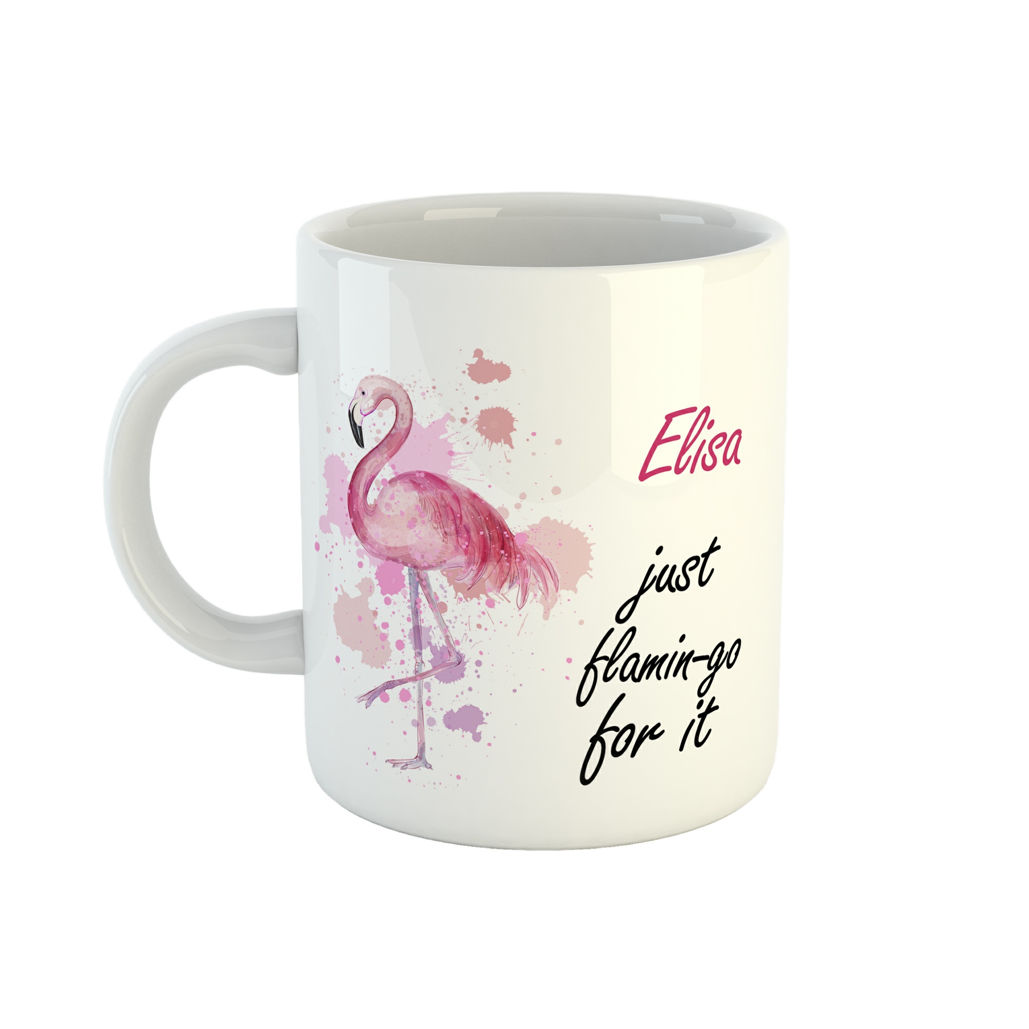 ماگ طرح اسم الیسا مدل فلامینگو کد 246