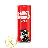 نوشیدنی انرژی زا فانکی مانکی کولا کلاسیک 330 میل funky monkey

