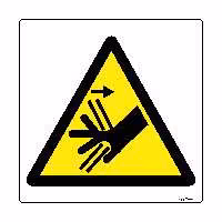 برچسب ایمنی مستر راد طرح خطر آسیب دیدگی مدل HSE-OSHA-150