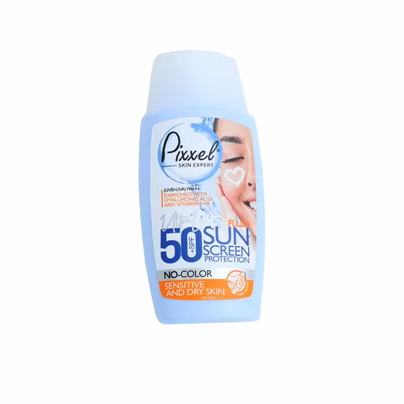 ضدآفتاب بی رنگ پیکسل SPF50 پوست خشک و نرمال 90715