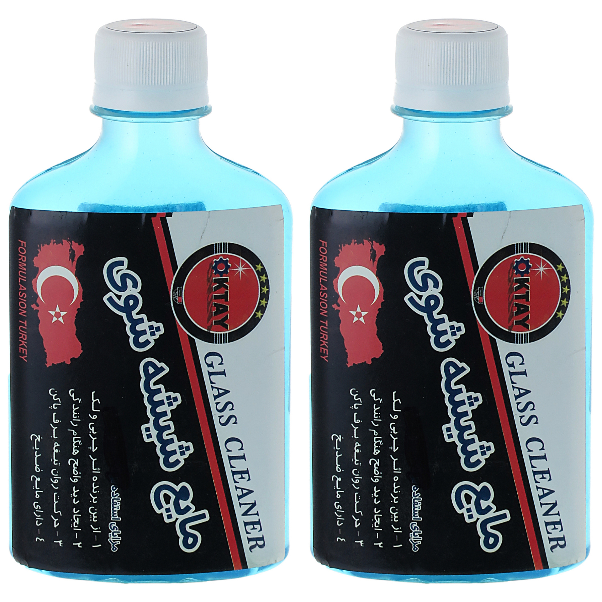 محلول شیشه شوی خودرو اُکتای مدل strong حجم 250 میلی لیتر بسته 2 عددی