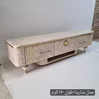 میز تلویزیون شبستان مدل سارینا رنگ مرمر
