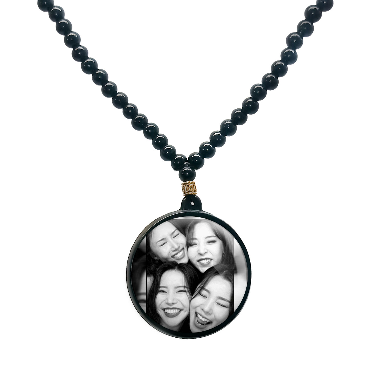 گردنبند پرمانه طرح mamamoo کد pmd.13378 مدل دو طرفه