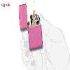 ست فندک زیپو مدل Regular Pink Matte کد 238 