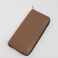 کیف پول دور زیپ چرم طبیعی دست دوز  کد 1