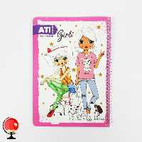 دفتر مشق 100 برگ سیمی طرح دختران آتی