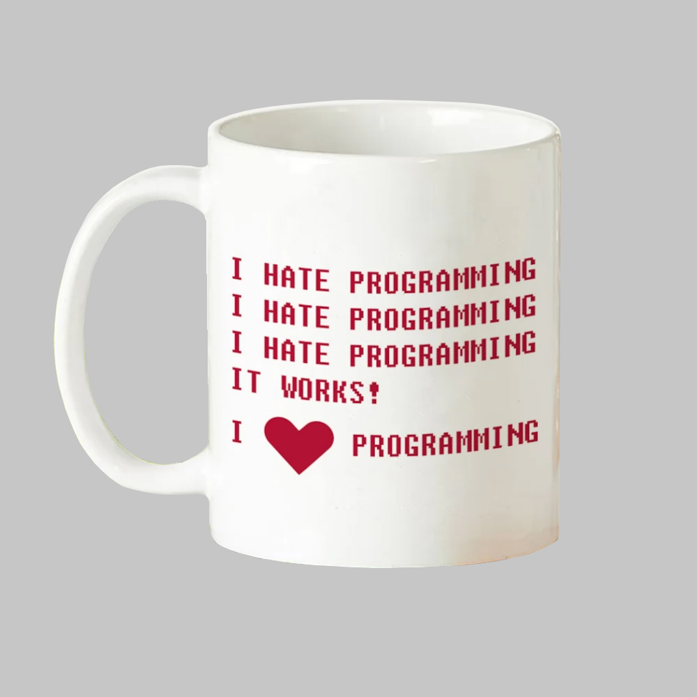 ماگ طرح دانشجو برنامه نویسی