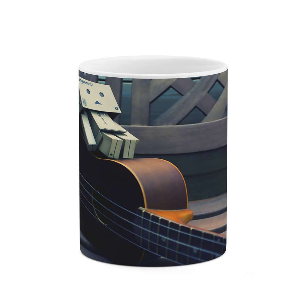 ماگ طرح گیتار و عروسک مدل mgs07494