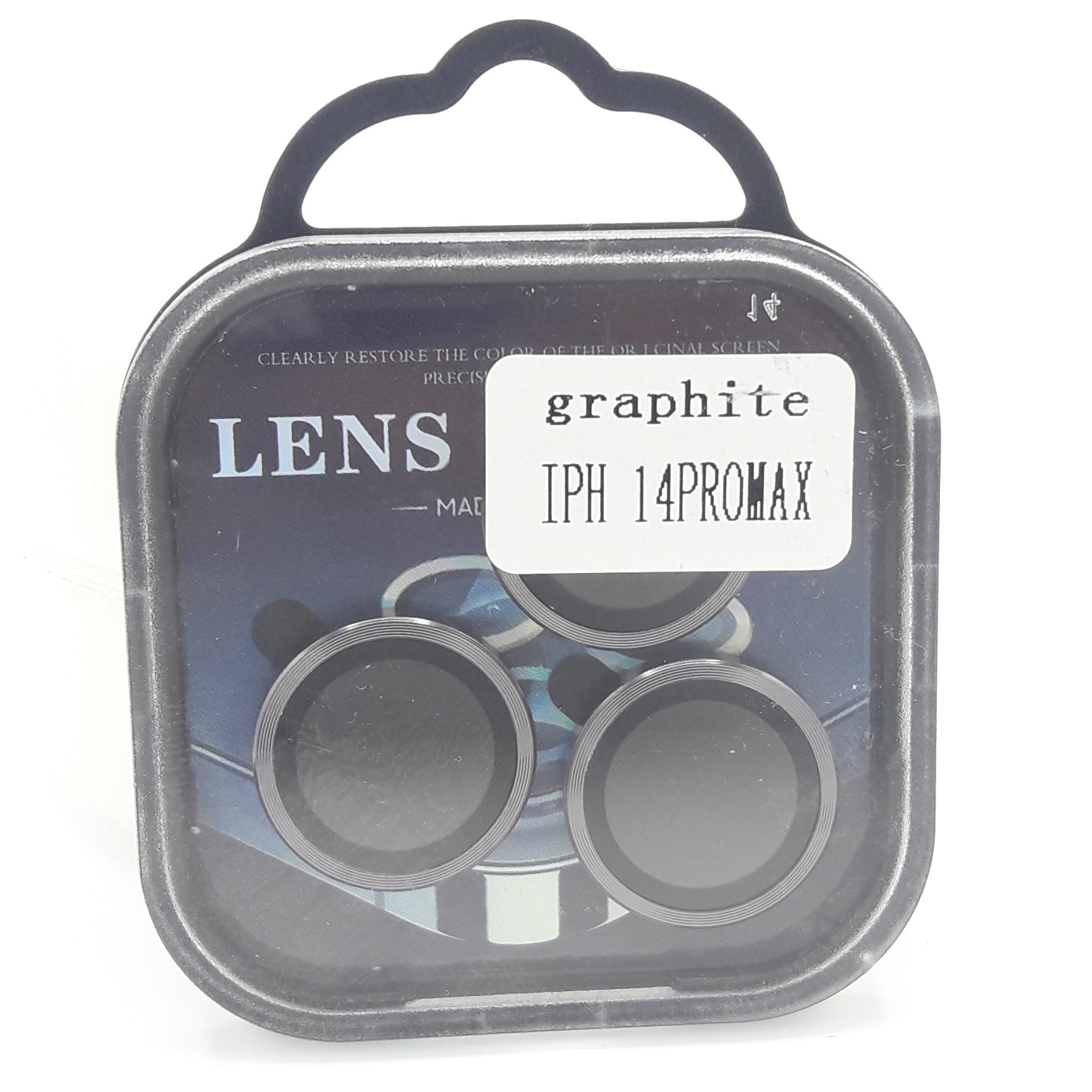 محافظ لنز دوربین فلزی رینگی آیفون14پرومکس رنگ مشکی