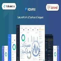 دانلود Konrix قالب تیلویند لاراول داشبورد ادمین