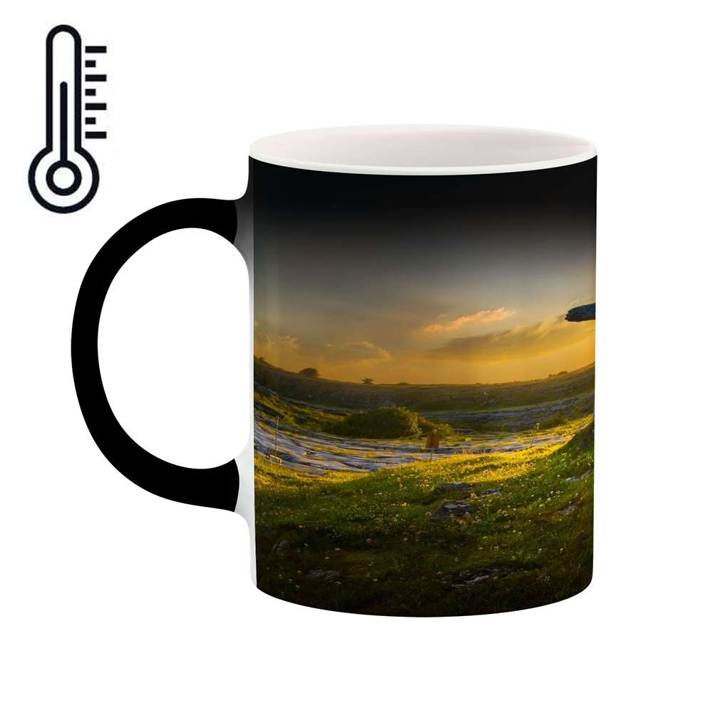 ماگ حرارتی کاکتی طرح منظره مدل mgh16212