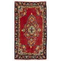 فرش قدیمی دستباف یک متری سی پرشیا کد 187141