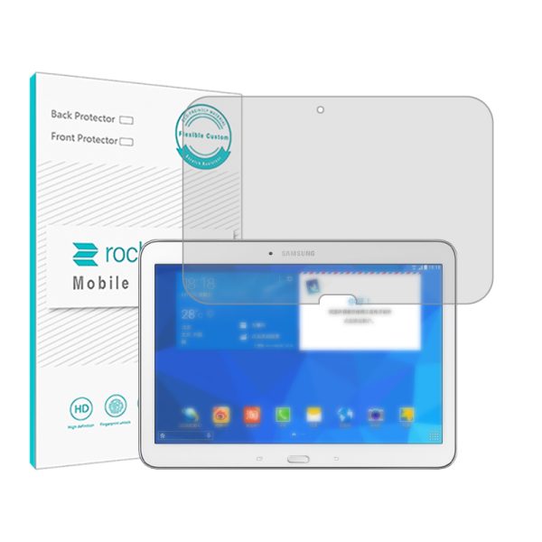 گلس تبلت سامسونگ Galaxy Tab 4 101 LTE مدل نانو هیدروژل شفاف برند راک اسپیس کد 10398L