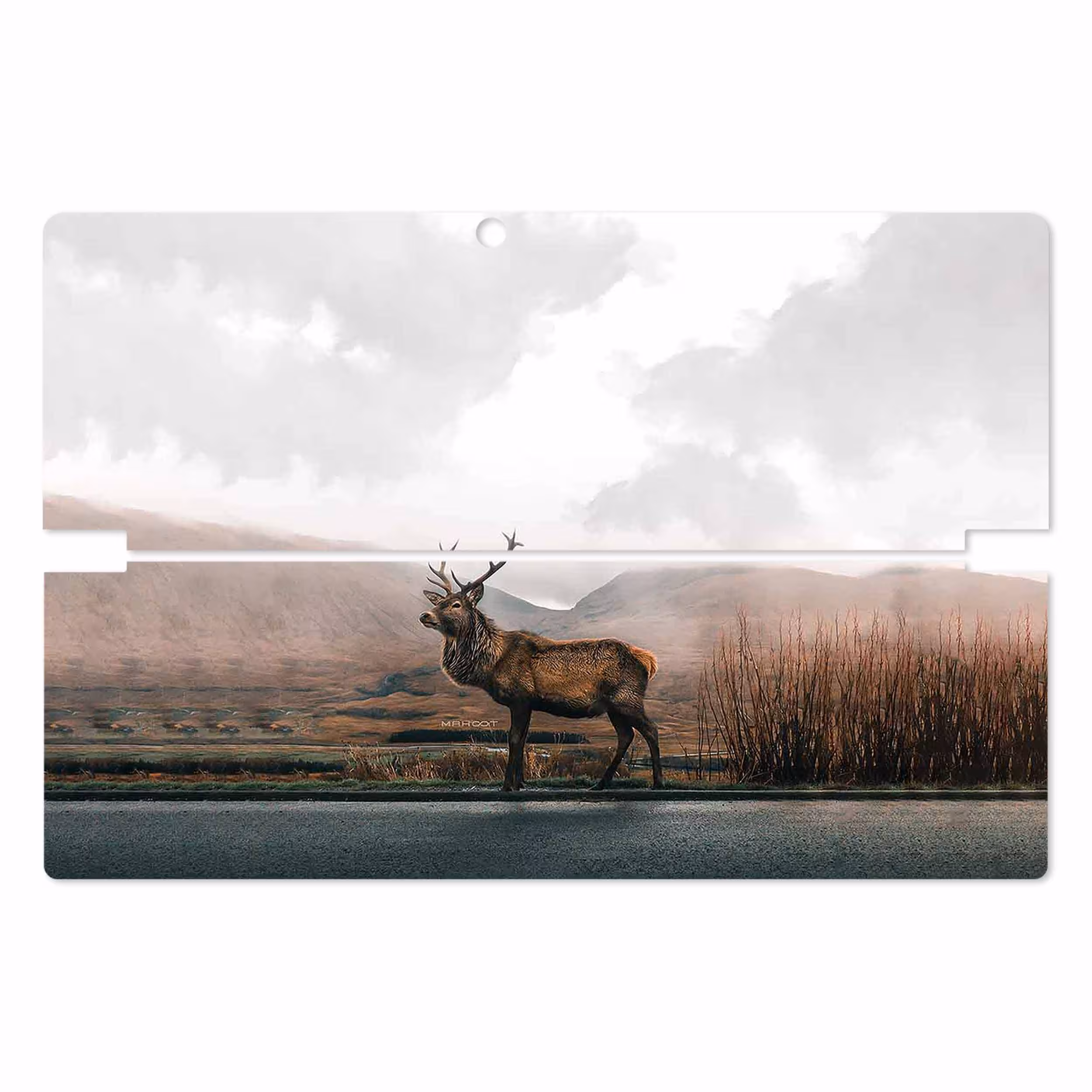 برچسب پوششی ماهوت مدل Horned Deer مناسب برای تبلت لنوو Miix 510 2016