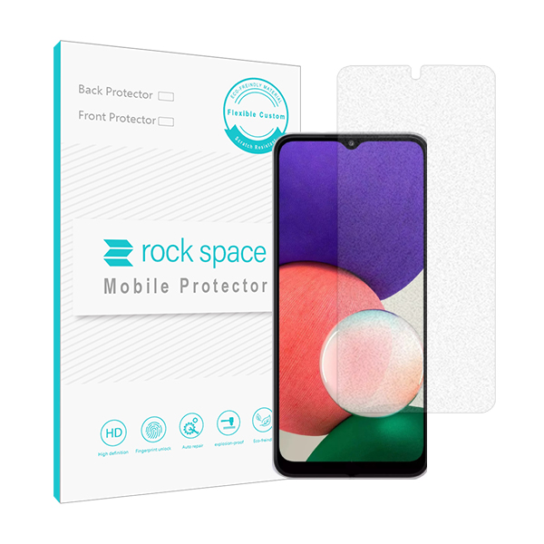 گلس سامسونگ Samsung Galaxy A22 مدل نانو هیدروژل مات برند راک اسپیس کد S