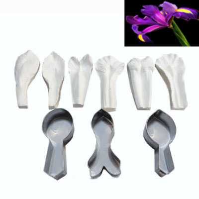 قالب فوندانت بهگز مدل گل زنبق مجموعه 9عددی