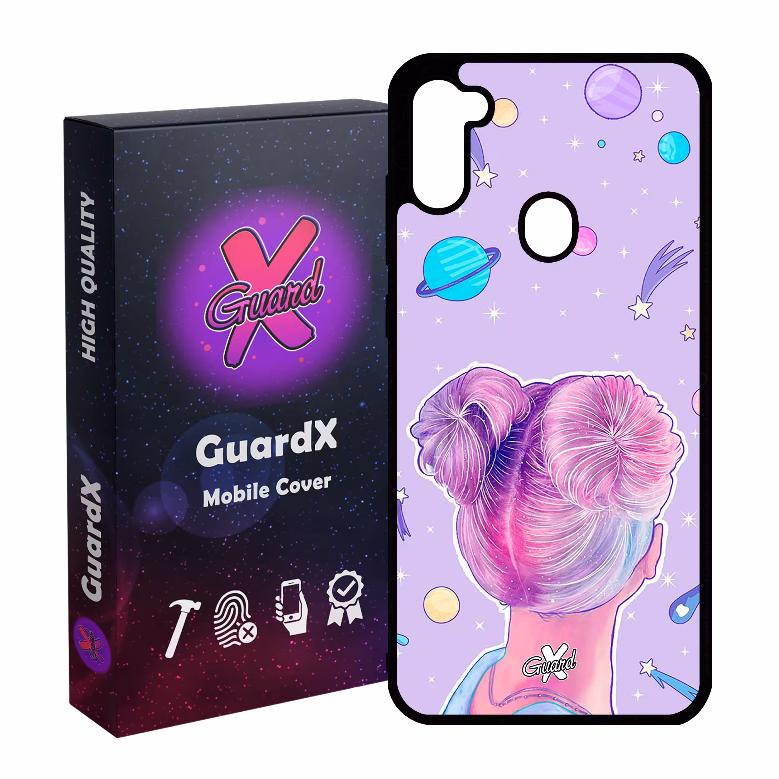 کاور گارد ایکس طرح Girl مدل Glass10112 مناسب برای گوشی موبایل سامسونگ Galaxy A11 / M11