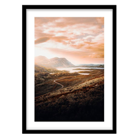 قیمت و خرید تابلو دکوراتیو مدل منظره غروب کوهستان کد 1366