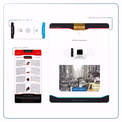 برچسب پوششی ماهوت مدل New York City مناسب برای تبلت سامسونگ Galaxy Tab 7.7 2011 P6800