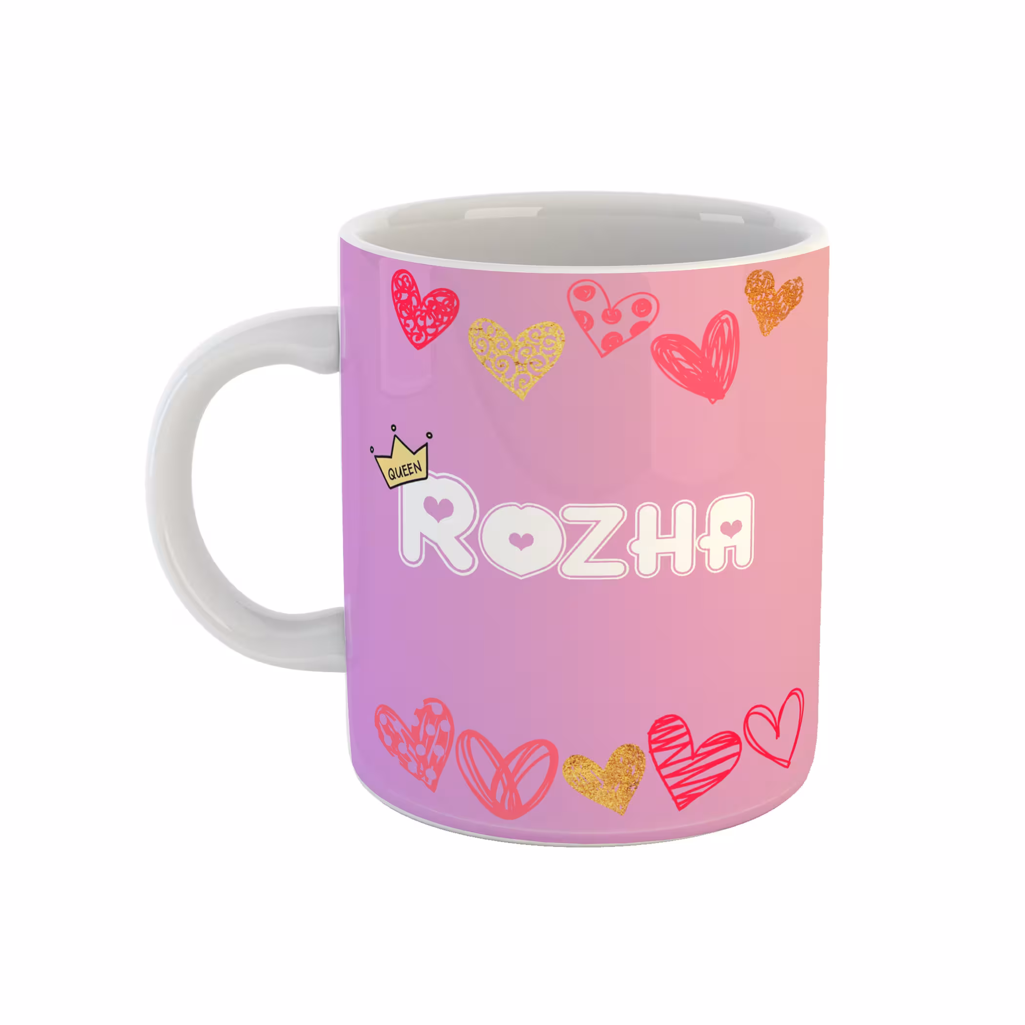 ماگ طرح تک شاخ مدل روژا