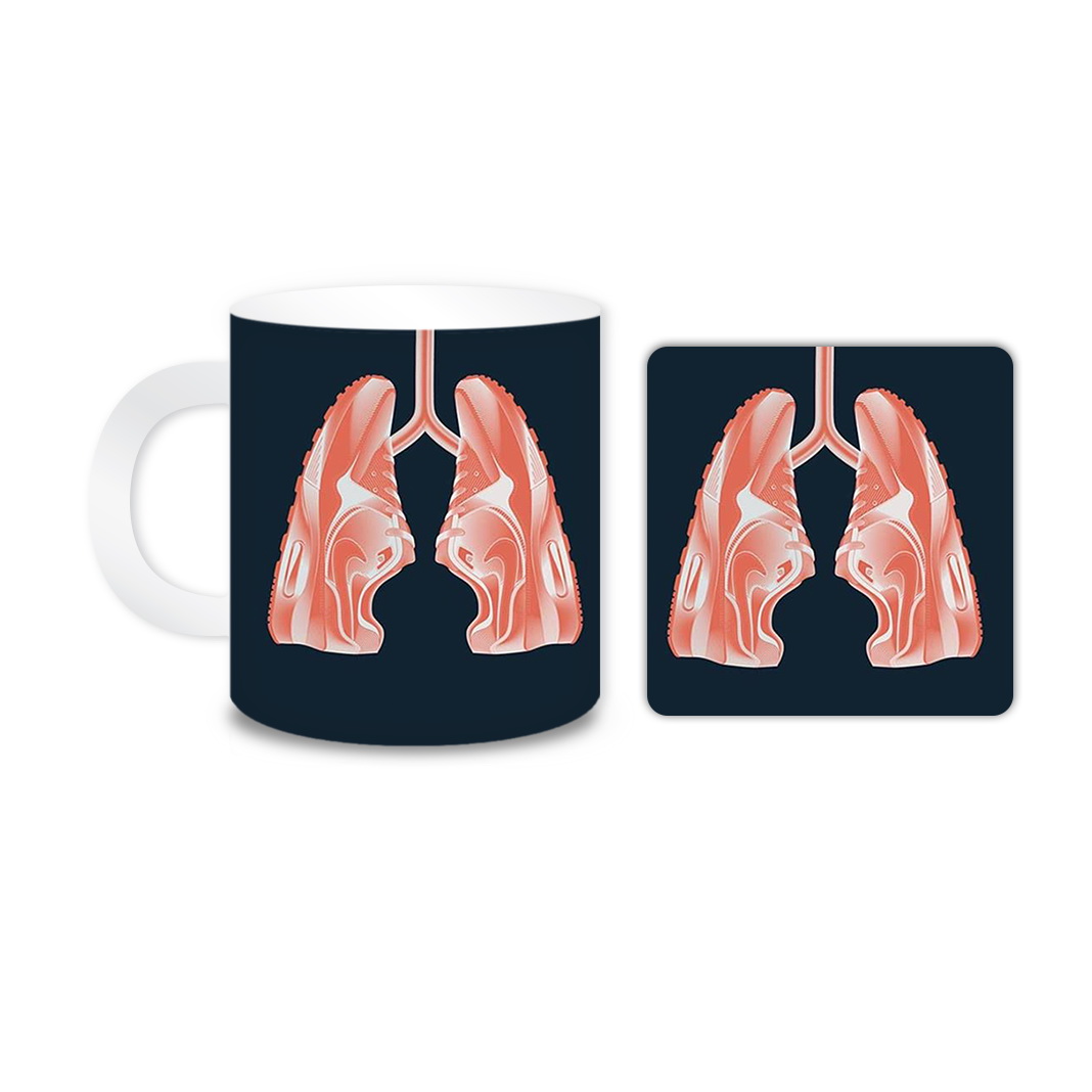 ماگ مدل شش کد 866 به همراه زیر لیوانی